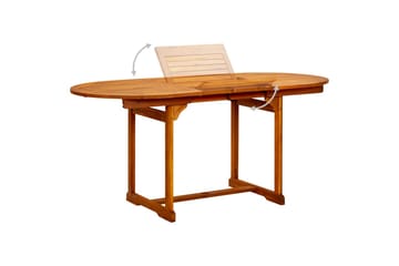Puutarharuokapöytä (120-170)x80x75 cm täysi akaasiapuu - Puutarhakalusteet - Terassipöydät - Ruokapöytä terassille