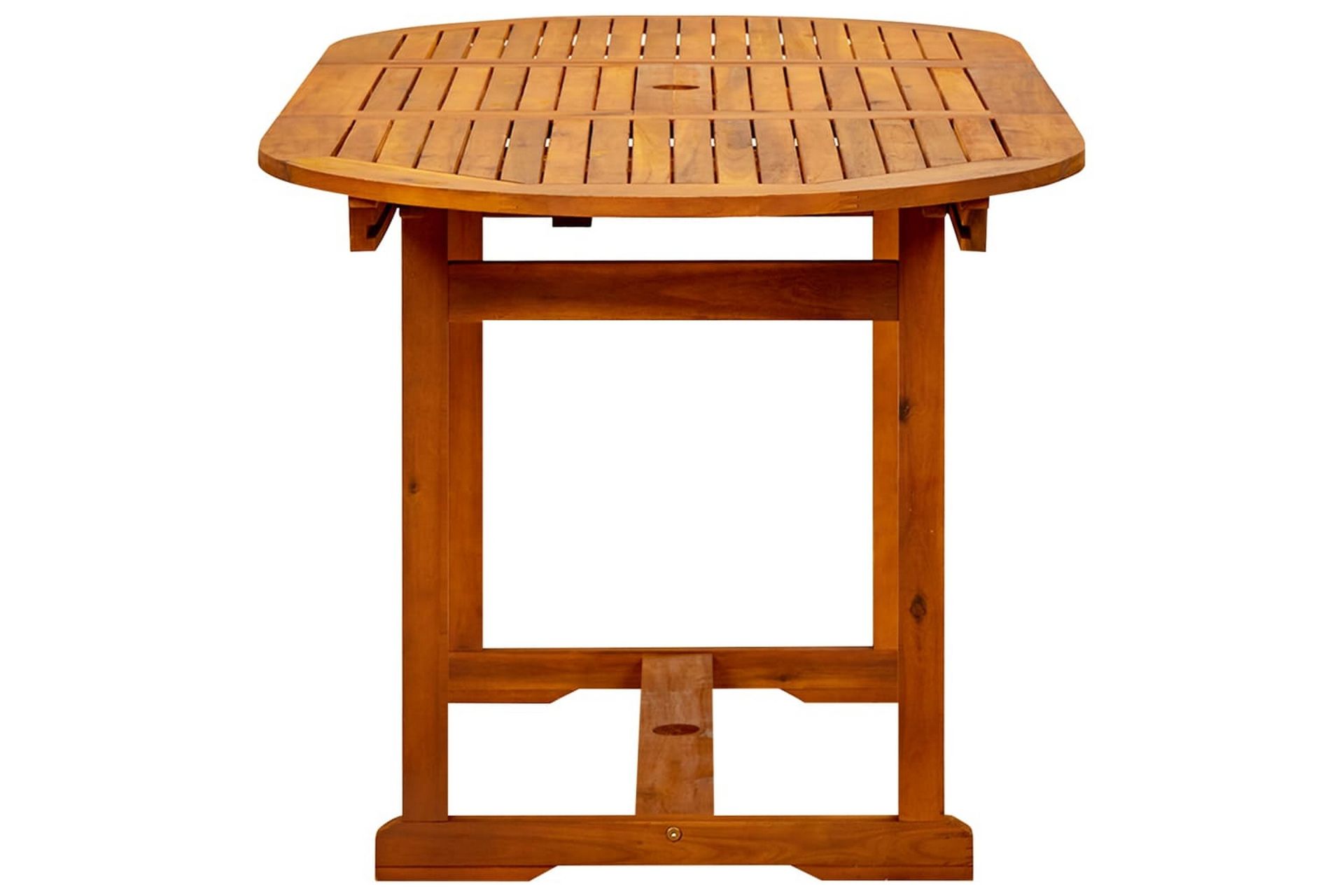 Puutarharuokapöytä (120-170)x80x75 cm täysi akaasiapuu - Puutarhakalusteet - Terassipöydät - Ruokapöytä terassille