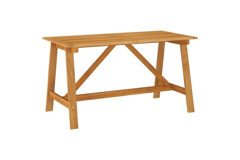 Puutarharuokapöytä 140x70x73,5 cm täysi akaasiapuu - Puutarhakalusteet - Terassipöydät - Ruokapöytä terassille