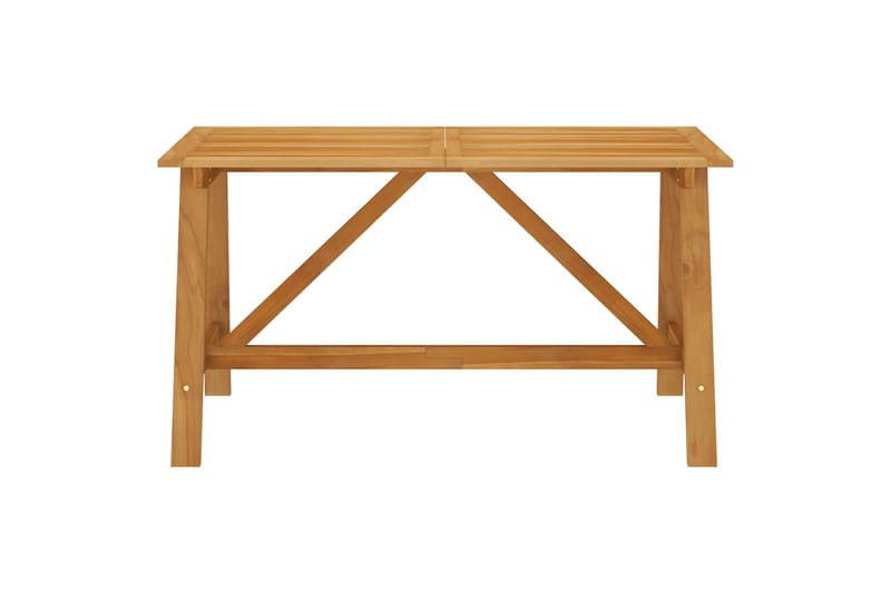 Puutarharuokapöytä 140x70x73,5 cm täysi akaasiapuu - Puutarhakalusteet - Terassipöydät - Ruokapöytä terassille