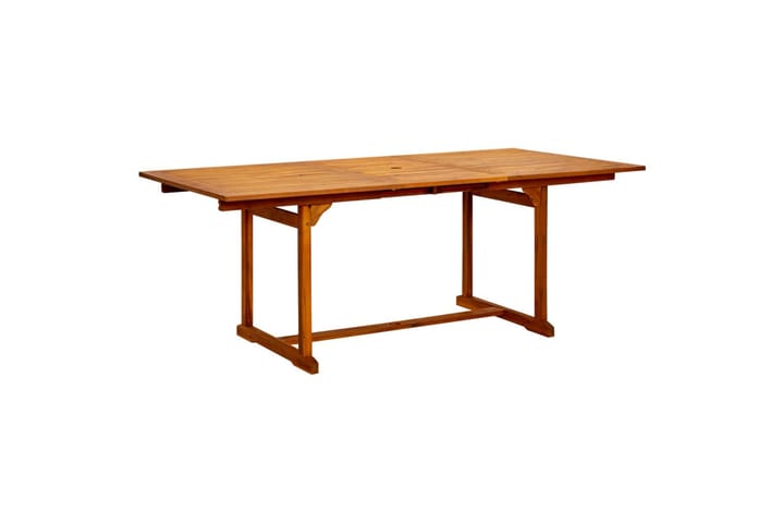 Puutarharuokapöytä (150-200)x100x75 cm täysi akaasiapuu - Ruokapöytä terassille