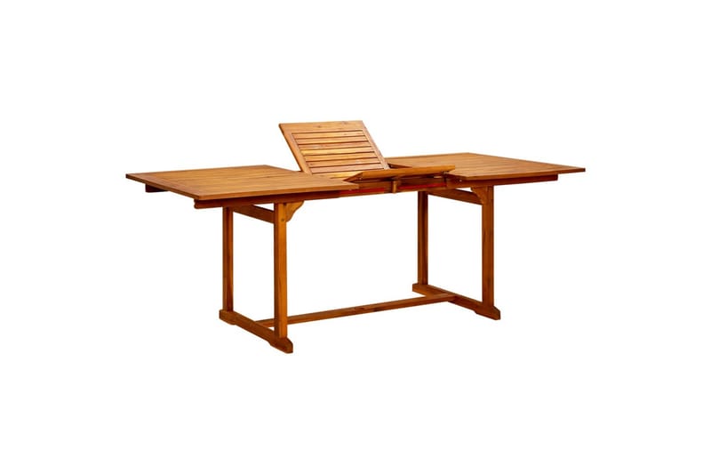 Puutarharuokapöytä (150-200)x100x75 cm täysi akaasiapuu - Puutarhakalusteet - Terassipöydät - Ruokapöytä terassille