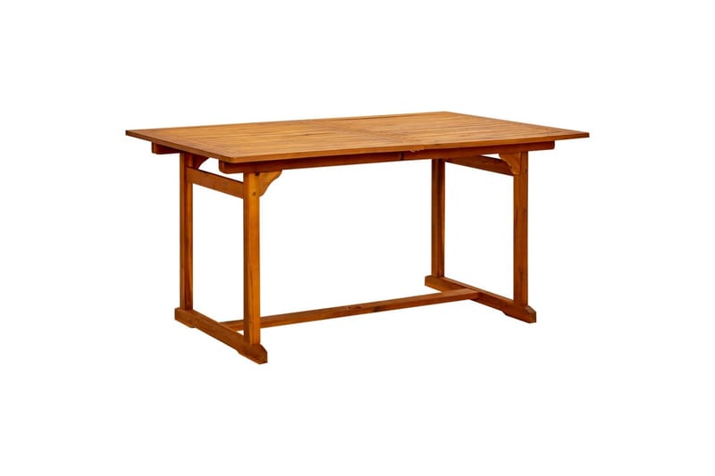 Puutarharuokapöytä (150-200)x100x75 cm täysi akaasiapuu - Puutarhakalusteet - Terassipöydät - Ruokapöytä terassille