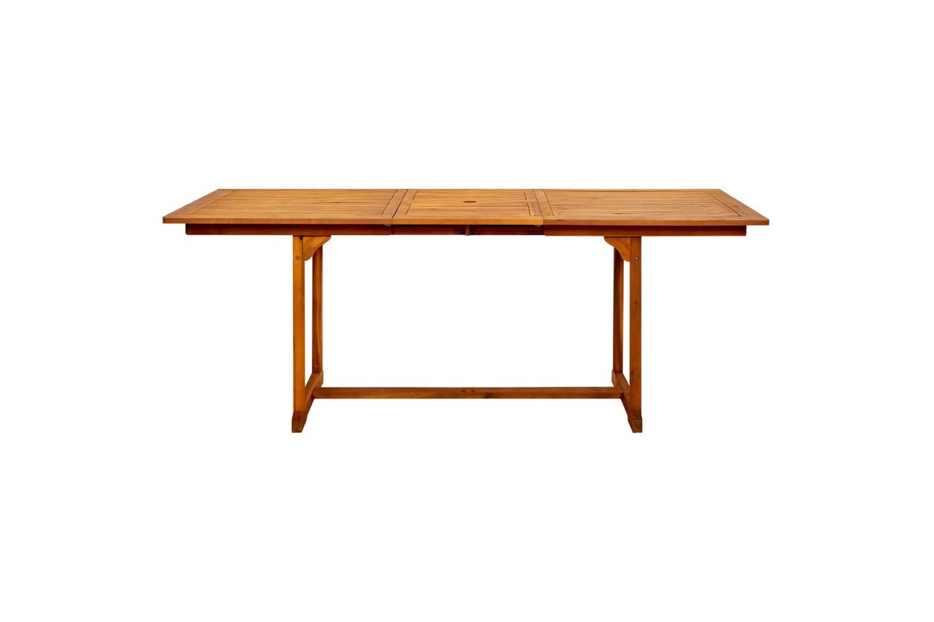 Puutarharuokapöytä (150-200)x100x75 cm täysi akaasiapuu - Puutarhakalusteet - Terassipöydät - Ruokapöytä terassille