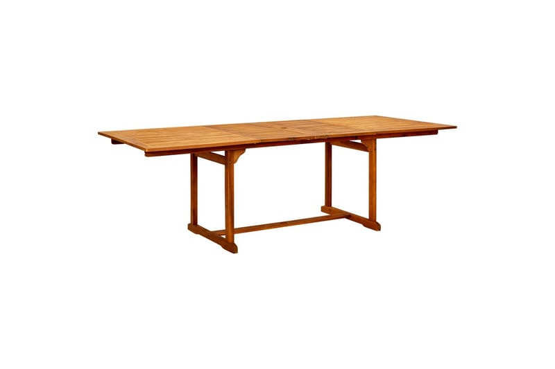 Puutarharuokapöytä (160-240)x100x75 cm täysi akaasiapuu - Puutarhakalusteet - Terassipöydät - Ruokapöytä terassille