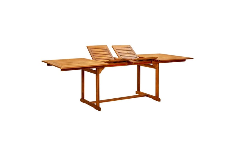 Puutarharuokapöytä (160-240)x100x75 cm täysi akaasiapuu - Puutarhakalusteet - Terassipöydät - Ruokapöytä terassille