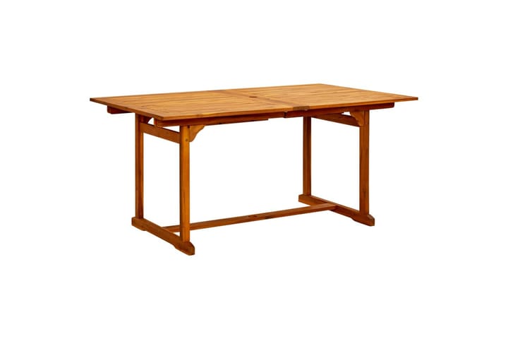 Puutarharuokapöytä (160-240)x100x75 cm täysi akaasiapuu - Ruokapöytä terassille
