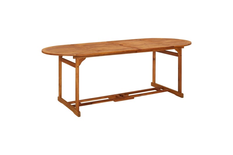 Puutarharuokapöytä 220x90x75 cm täysi akaasiapuu - Ruskea - Puutarhakalusteet - Terassipöydät - Ruokapöytä terassille