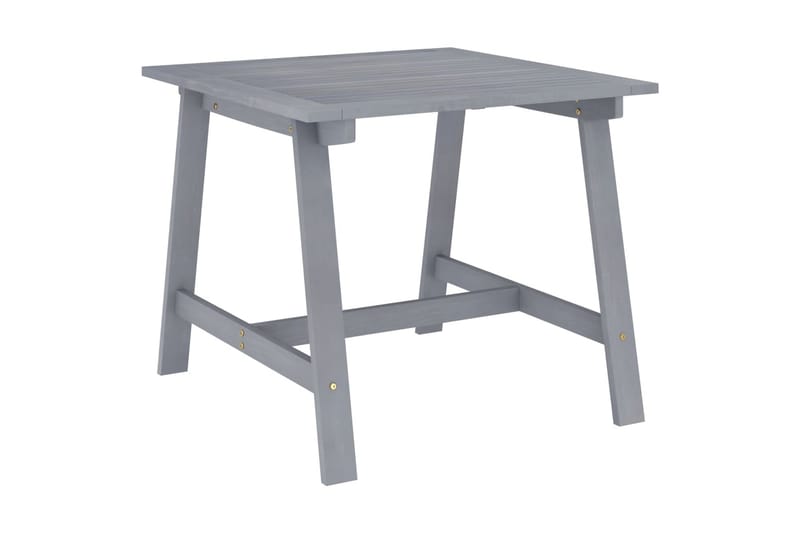 Puutarharuokapöytä harmaa 88x88x74 cm täysi akaasiapuu - Puutarhakalusteet - Terassipöydät - Ruokapöytä terassille