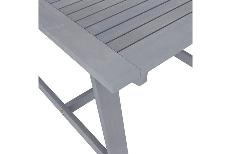 Puutarharuokapöytä harmaa 88x88x74 cm täysi akaasiapuu - Puutarhakalusteet - Terassipöydät - Ruokapöytä terassille
