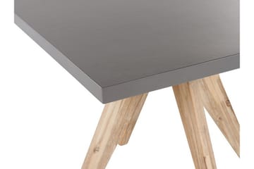 Pyöreä Puutarhapöytä Betoniefekti 90 c 90 cm OLBIA - Harmaa - Puutarhakalusteet - Terassipöydät - Ruokapöytä terassille