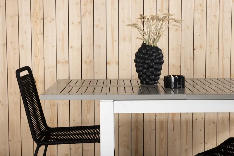 Ruokapöytä Albany Jatkettava 152-210 cm - Harmaa/Valkoinen - Puutarhakalusteet - Terassipöydät - Ruokapöytä terassille