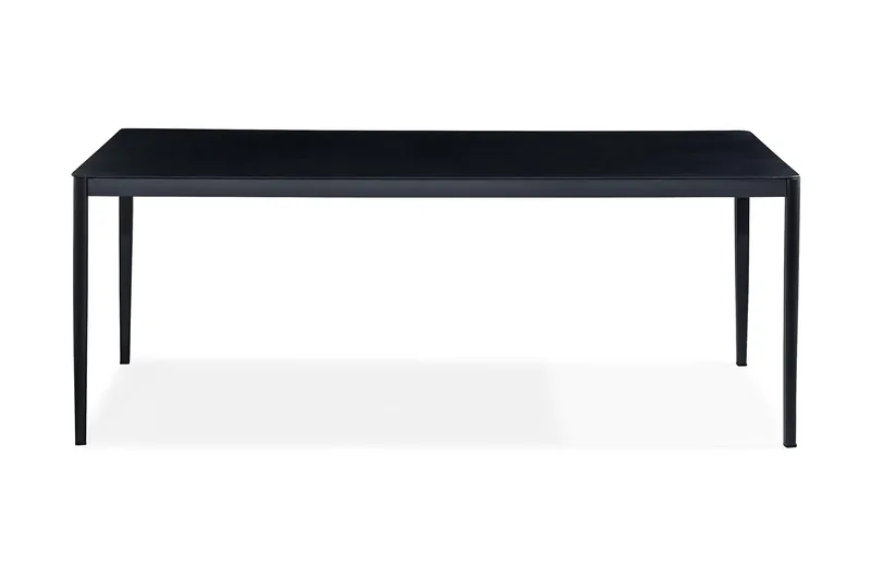 Ruokapöytä Alex 200x100 cm - Musta/Harmaa Kivijälj. - Puutarhakalusteet - Terassipöydät - Ruokapöytä terassille