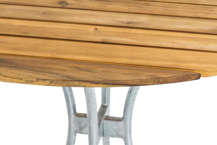 Ruokapöytä Arild 110 cm Pyöreä - Akaasia - Ruokapöytä terassille