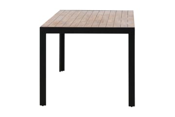 Ruokapöytä Bois 200 cm Musta/Ruskea - Venture Home - Puutarhakalusteet - Terassipöydät - Ruokapöytä terassille