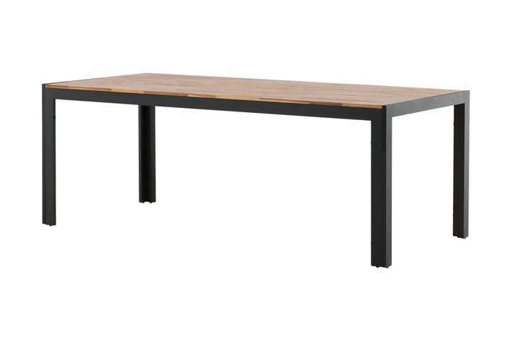 Ruokapöytä Bois 200 cm Musta/Ruskea - Venture Home - Ruokapöytä terassille