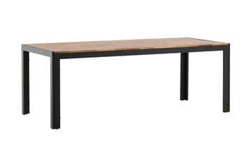 Ruokapöytä Bois 200 cm Musta/Ruskea - Venture Home - Puutarhakalusteet - Terassipöydät - Ruokapöytä terassille
