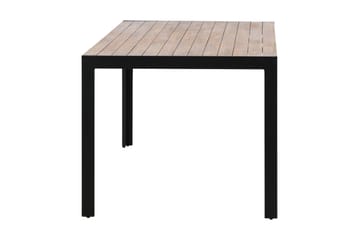 Ruokapöytä Bois 200 cm Musta/Ruskea - Venture Home - Puutarhakalusteet - Terassipöydät - Ruokapöytä terassille