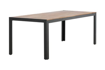 Ruokapöytä Bois 200 cm Musta/Ruskea - Venture Home - Puutarhakalusteet - Terassipöydät - Ruokapöytä terassille