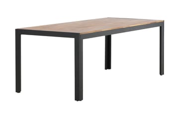 Ruokapöytä Bois 200 cm Musta/Ruskea - Venture Home - Puutarhakalusteet - Terassipöydät - Ruokapöytä terassille