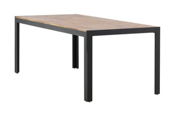 Ruokapöytä Bois 200 cm Musta/Ruskea - Venture Home - Puutarhakalusteet - Terassipöydät - Ruokapöytä terassille