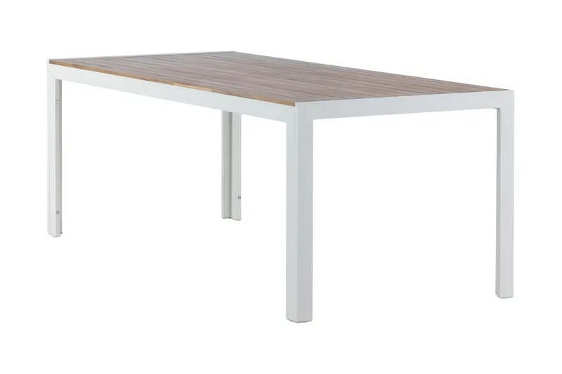 Ruokapöytä Bois 200 cm - Ruskea/Valkoinen - Puutarhakalusteet - Terassipöydät - Ruokapöytä terassille