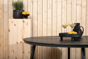 Ruokapöytä Break 150 cm Pyöreä - Musta - Puutarhakalusteet - Terassipöydät - Ruokapöytä terassille