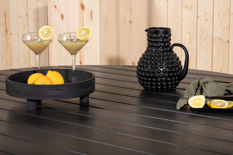 Ruokapöytä Break 150 cm Pyöreä - Musta - Puutarhakalusteet - Terassipöydät - Ruokapöytä terassille