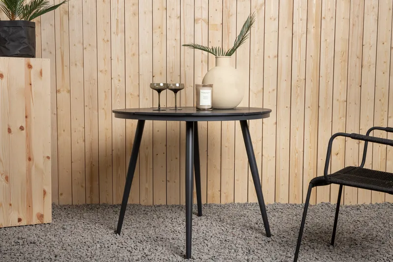 Ruokapöytä Break 90 cm - Musta - Puutarhakalusteet - Terassipöydät - Ruokapöytä terassille