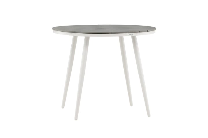 Ruokapöytä Break Pyöreä 90 cm Valkoinen - Venture Home - Ruokapöytä terassille