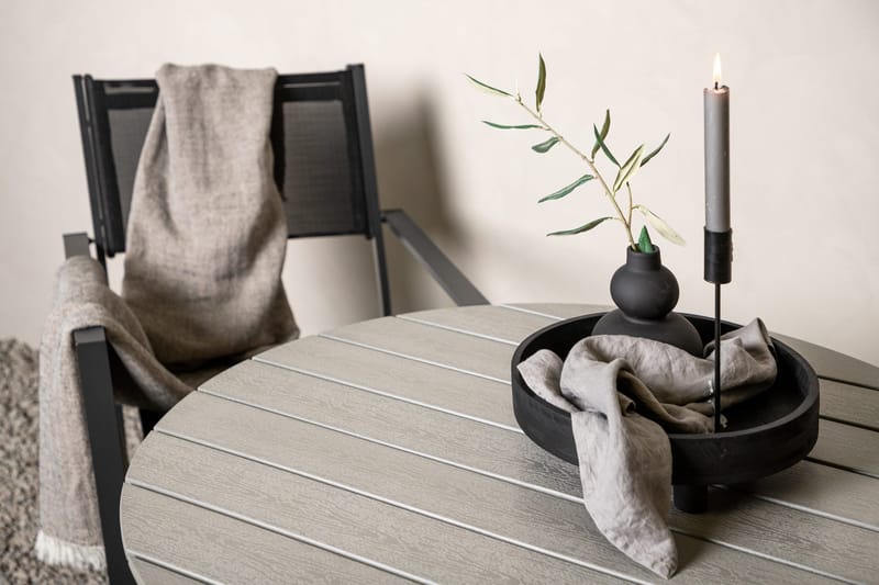 Ruokapöytä Break Pyöreä 90 cm - Valkoinen - Puutarhakalusteet - Terassipöydät - Ruokapöytä terassille