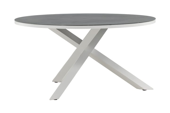 Ruokapöytä Copacabana Pyöreä 140 cm Harmaa/Valkoinen - Venture Home - Ruokapöytä terassille