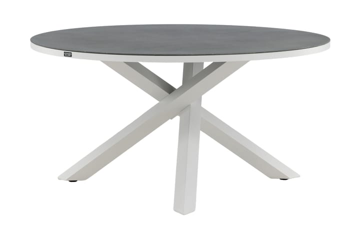 Ruokapöytä Copacabana Pyöreä 140 cm Harmaa/Valkoinen - Venture Home - Ruokapöytä terassille