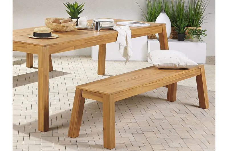 Ruokapöytä Coteto 210 cm - Akaasia - Puutarhakalusteet - Terassipöydät - Ruokapöytä terassille