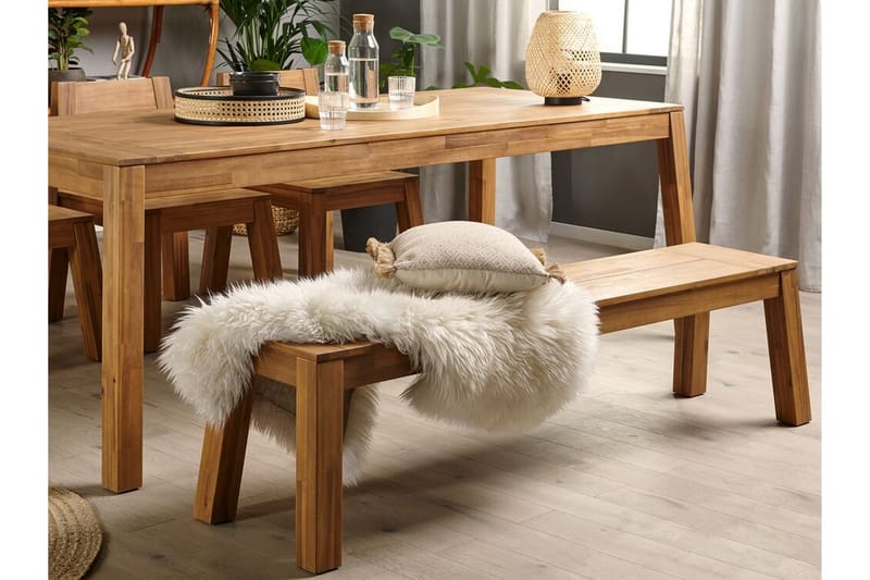 Ruokapöytä Coteto 210 cm - Akaasia - Puutarhakalusteet - Terassipöydät - Ruokapöytä terassille