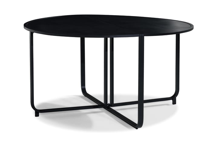 Ruokapöytä Flippy 140 cm Pyöreä - Musta - Ruokapöytä terassille