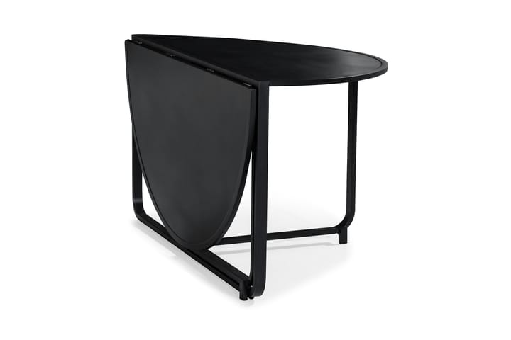 Ruokapöytä Flippy 140 cm Pyöreä - Musta - Ruokapöytä terassille