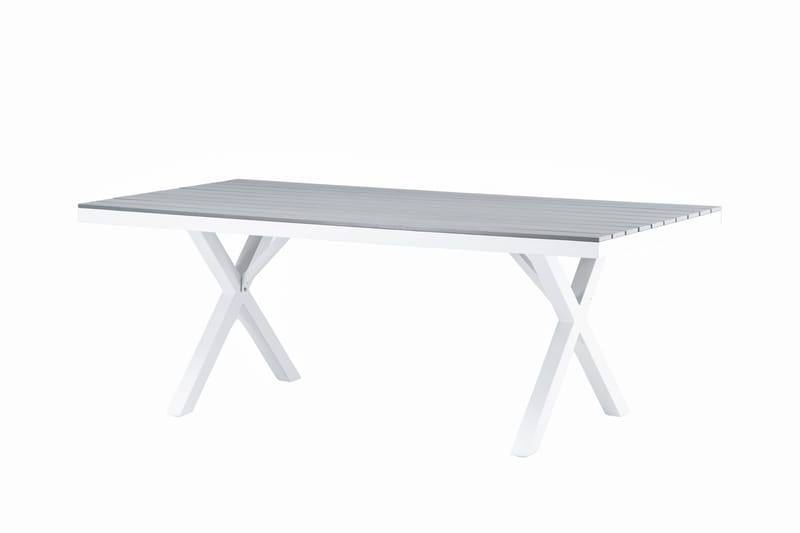 Ruokapöytä Garcia 200 cm - Harmaa - Puutarhakalusteet - Terassipöydät - Ruokapöytä terassille