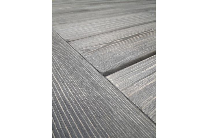 Ruokapöytä Hains 220 cm - Musta/Harmaa/Valkoinen - Ruokapöytä terassille