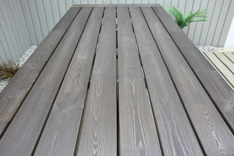 Ruokapöytä Hains 220 cm - Ruskea - Puutarhakalusteet - Terassipöydät - Ruokapöytä terassille