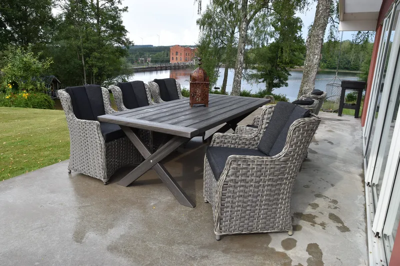 Ruokapöytä Hains 220 cm - Shabby Chic - Puutarhakalusteet - Terassipöydät - Ruokapöytä terassille