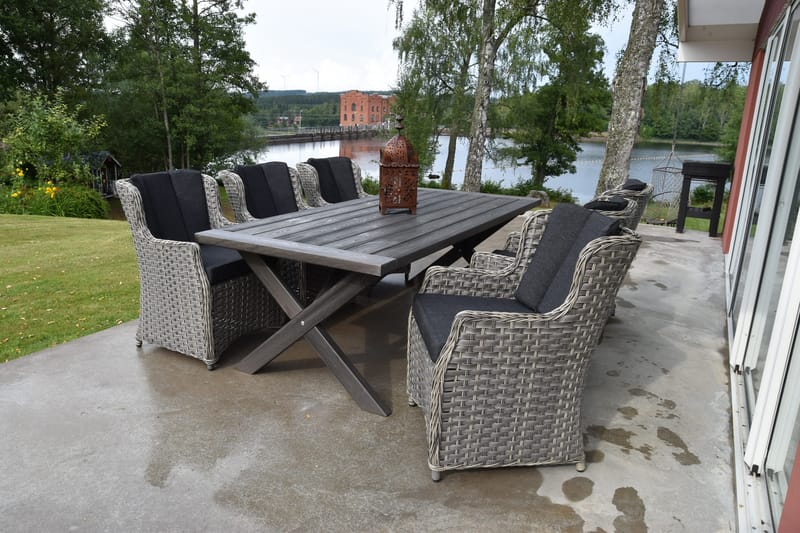 Ruokapöytä Hains 220 cm - Shabby Chic - Puutarhakalusteet - Terassipöydät - Ruokapöytä terassille