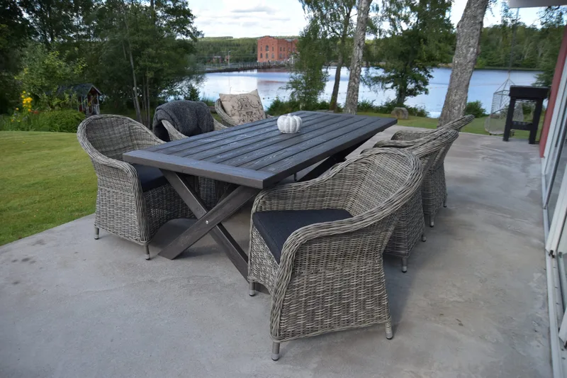 Ruokapöytä Hains 220 cm - Shabby Chic - Puutarhakalusteet - Terassipöydät - Ruokapöytä terassille