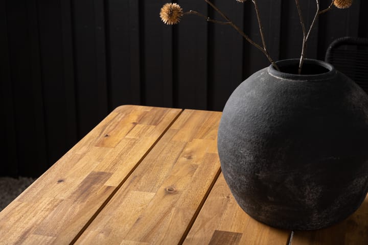 Ruokapöytä Julian 210 cm Musta/Ruskea - Venture Home - Ruokapöytä terassille