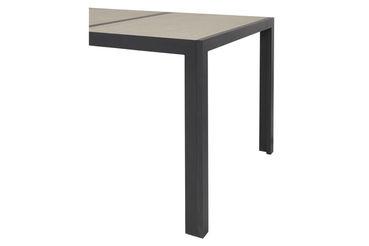 Ruokapöytä Kenys 195 cm - Musta/Beige - Ruokapöytä terassille