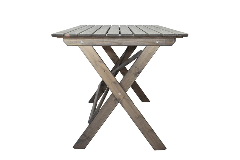 Ruokapöytä Larios 126 cm - Harmaa - Puutarhakalusteet - Terassipöydät - Ruokapöytä terassille