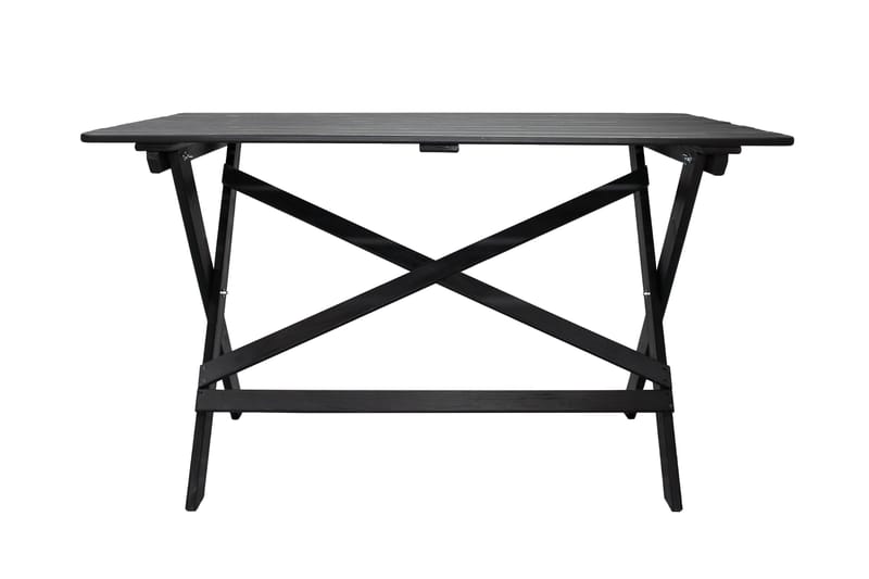 Ruokapöytä Larios 126 cm - Musta - Puutarhakalusteet - Terassipöydät - Ruokapöytä terassille