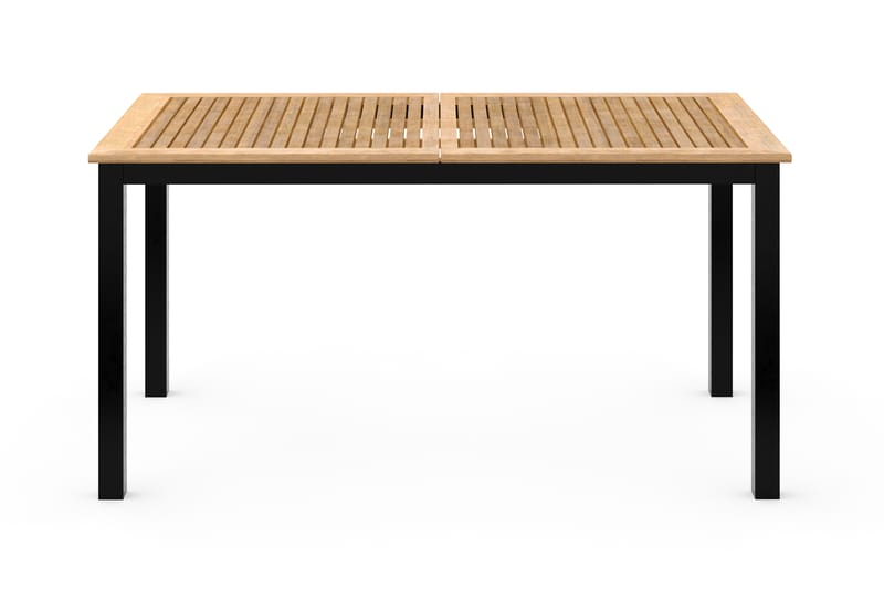 Ruokapöytä Las Vegas Jatkettava 152-210x90 cm - Musta/Tiikki - Puutarhakalusteet - Terassipöydät - Ruokapöytä terassille