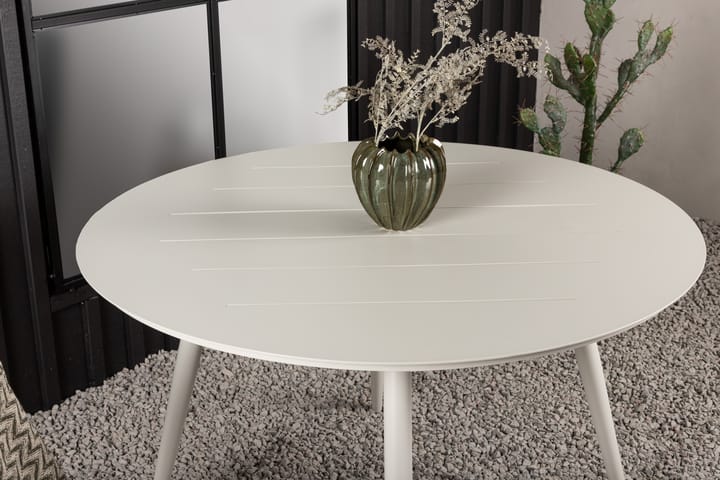 Ruokapöytä Lina 120 cm Pyöreä Harmaa - Venture Home - Ruokapöytä terassille