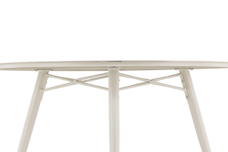 Ruokapöytä Lina 120 cm Pyöreä - Beige - Puutarhakalusteet - Terassipöydät - Ruokapöytä terassille